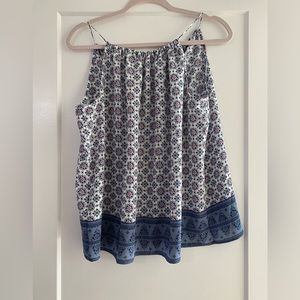 Ann Taylor Factory Geometric Print Top